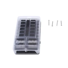 12-Way автомобилей Лодка предохранитель блок держатель ж/Пылезащитная крышка протектор