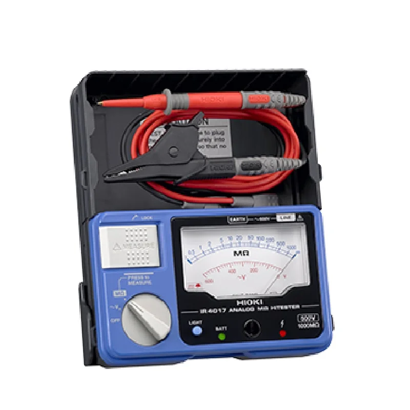 

HIOKI IR4017-20 Single-Range 500V/1000 megohm Analog Reliable and Efficient Insulation Resistance Tester