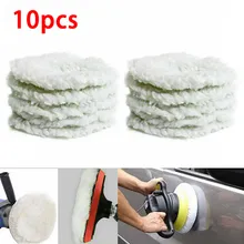 Almohadillas amortiguadoras para pulidor de capó de coche, Herramientas de limpieza, color blanco suave, de 5 a 6 pulgadas, 10 Uds.