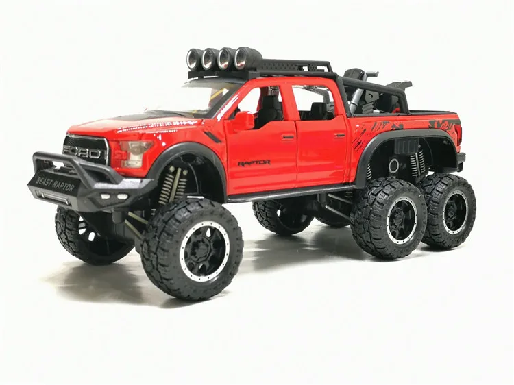 Лидер продаж 1:28 литая модель внедорожника FORD RAPTOR металлическая автомобиля