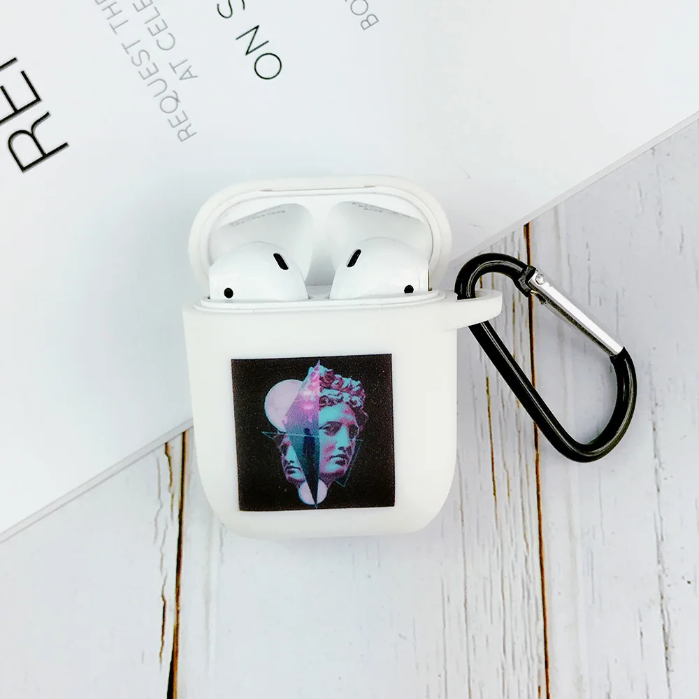 EJTWHI078 Забавная статуя, художественная коробка Ван Гога для Apple Airpods, чехол, мультяшный беспроводной Bluetooth чехол для наушников Air Pods 1/2, чехол для гарнитуры - Цвет: EJTWHI078