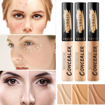

1Pc Waterproof Liquid Concealer Makeup Full Coverage Cosmetics Makeup Contour Face concealer Full Cover Face Corector