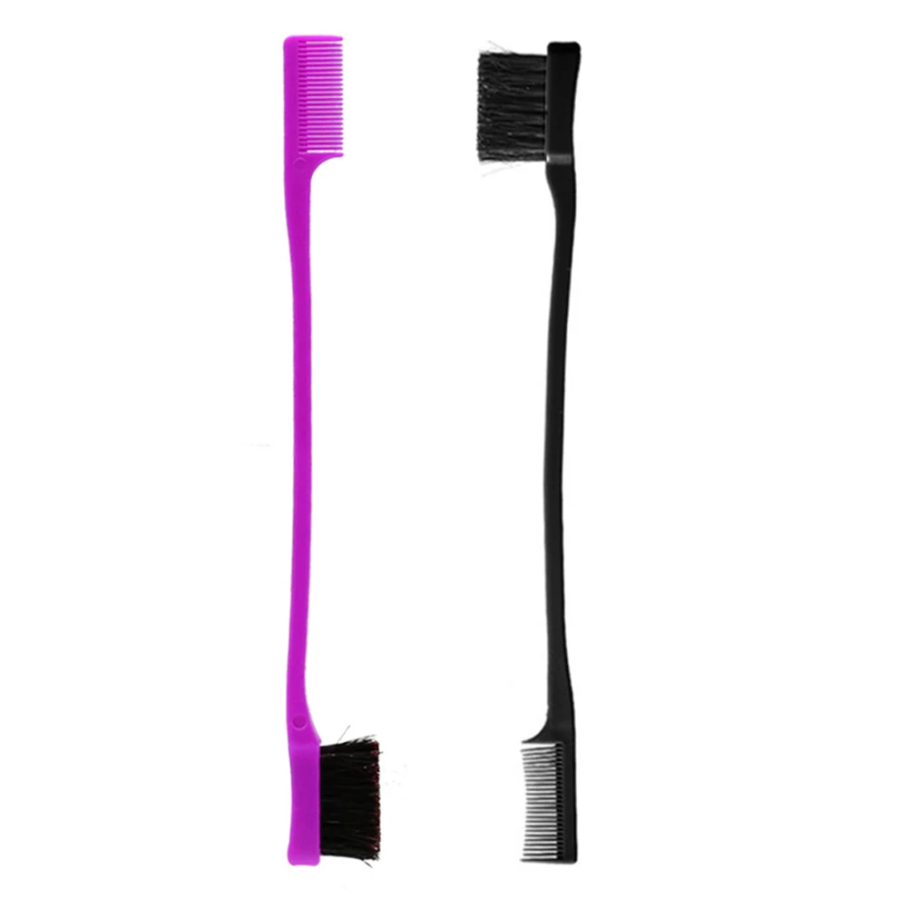 2pcs Double-Headed Eyebrow Comb Makeup Brushes Facial Nose Brush Blush Tool | Красота и здоровье