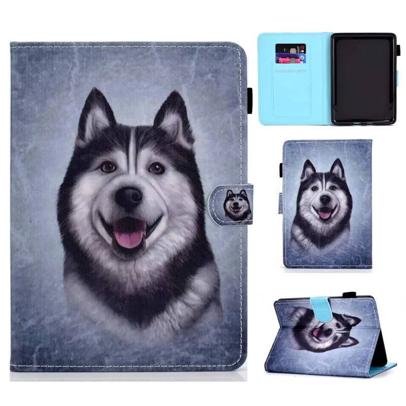 Кожаный чехол с магнитной подставкой и подставкой для Amazon, чехол Kindle Kindle 658 10th " Smart Cover Coque+ пленка+ ручка - Цвет: Case