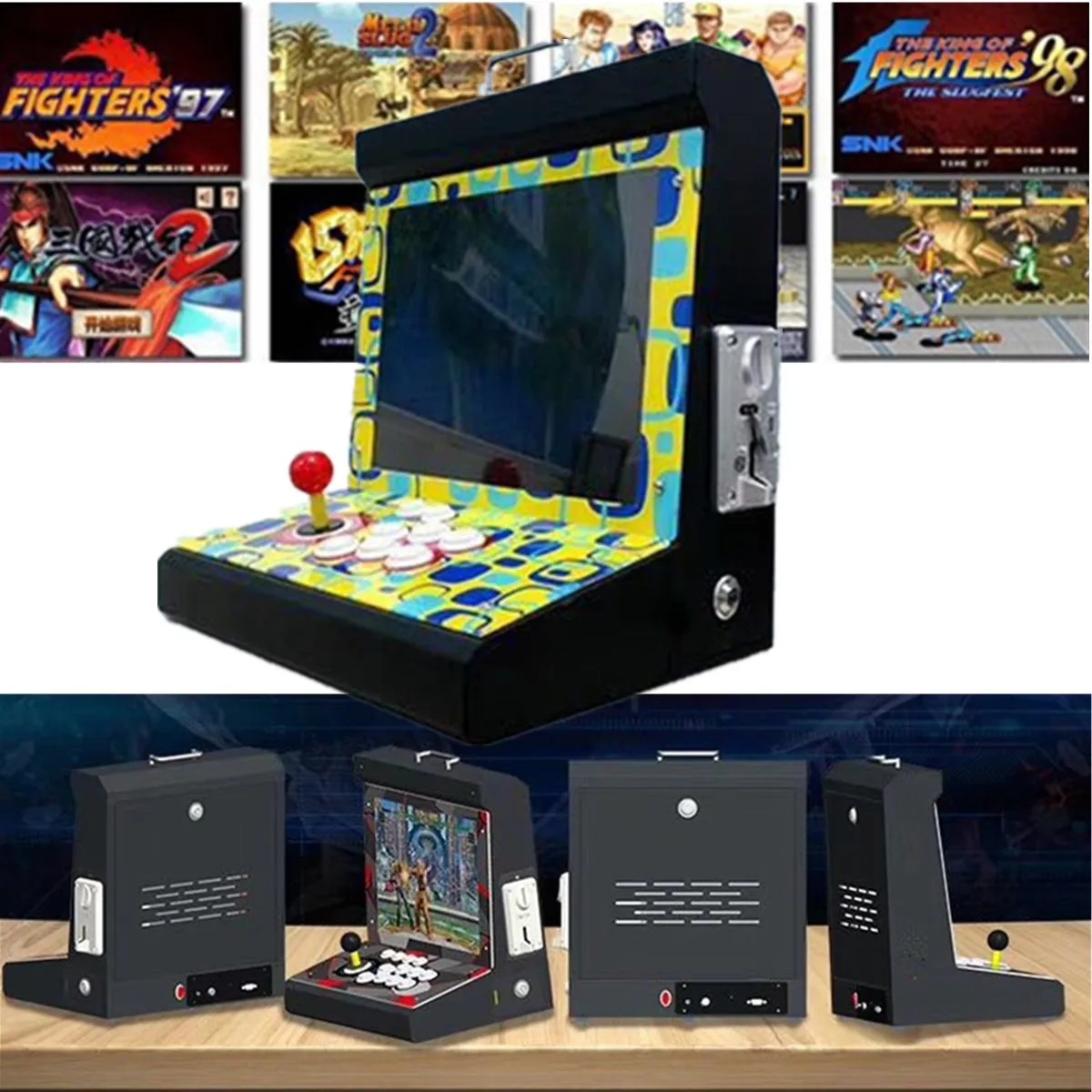 1299 in 1 Games Screen Retro Game Console With Rocker Arcade Nostalgic Fighting Game Support TV Connection Home Arcade Games