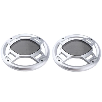 

2 Pack 8'' Speaker Cover Grille Car Audio Protective Hood Case Metal Mesh Part