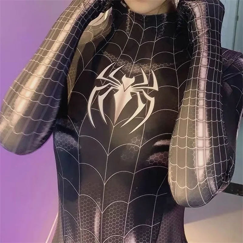 ピアス 黒 スパイダーマン ユニセックス 立体 ハロウィン 通販