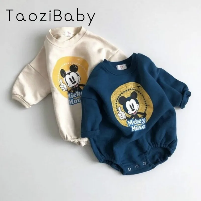 

Baby Girl Bodysuits Autumn And Winter Baby Boy And Girls Clothing Printing Cartoon Robes Animal Romper Sweater Onesies