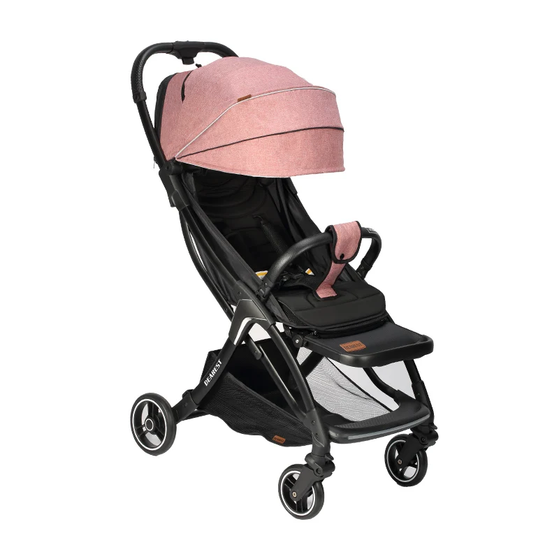 

Four Wheel Lightweight Stroller Widen Basket Can Sit and Lay Portable Infant Products Newborn High Landscape Baby Car Strollers