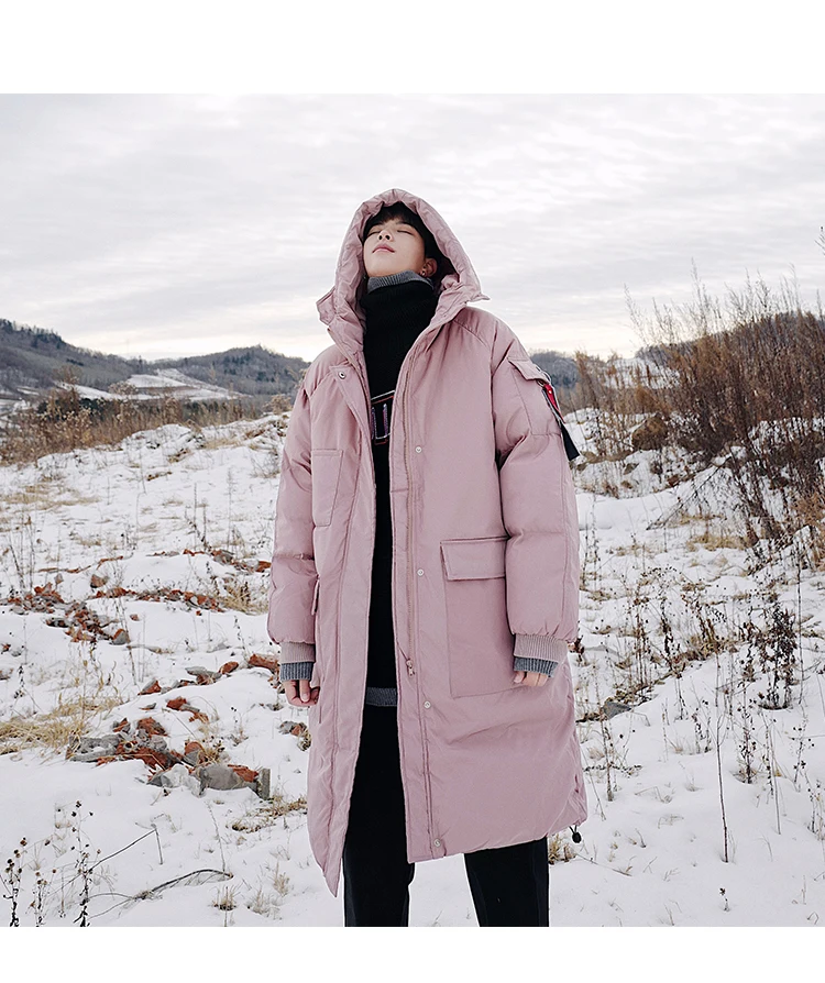 LAPPSTER зимняя длинная куртка-пуховик Мужская корейская мода Толстая парка с капюшоном мужская ветровка уличная Harajuku Bubble пальто
