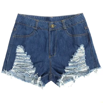 

Women Sexy Short Jeans Booty Shorts Denim Hollow Out With Hole Autumn Girl Fashion High Waist Club Bottom