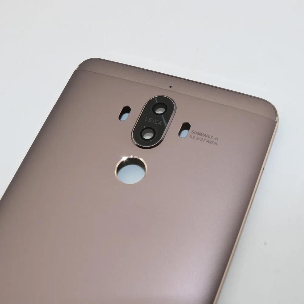 Mate 9 Задняя крышка батареи для huawei mate 9 MT9 задняя крышка батарейного отсека с объективом камеры боковые кнопки с инструментами