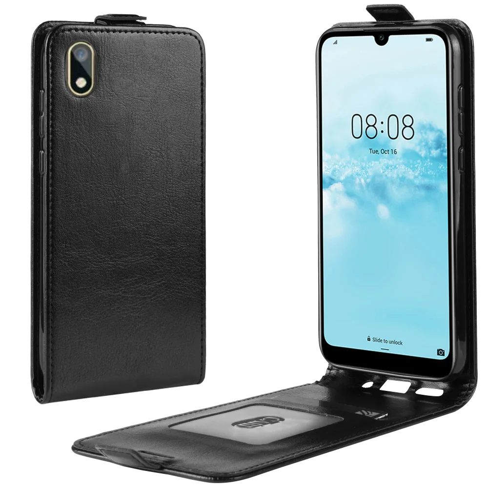 UP Down Leather Case for Huawei Y5 2018 Prime / 2019 Phone Bag Vertical Flip Cover Cases Card Slot Holster | Мобильные телефоны и
