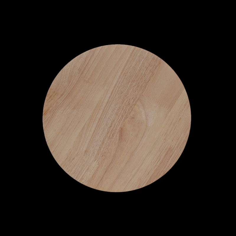 Round Flower Natural Wood Appliques Furniture Wooden Mouldings Vintage Unpainted Accessories Decoration Decal
