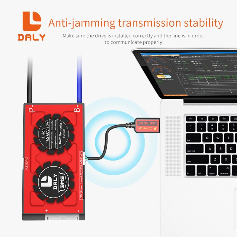 DALY BMS ׼ LiFePO4 Ƭ ̿ NCM LTO ͸ 4S  32S Daly Ʈ BMS UART ̺  pc USB- UART  