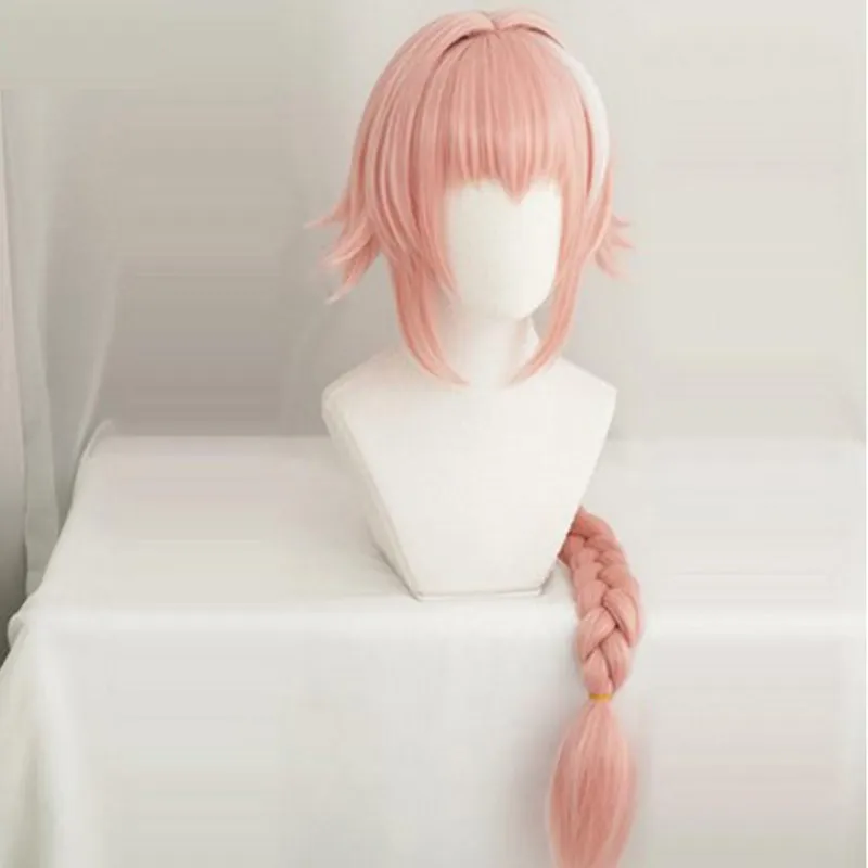 Парик Аниме astolfo розовый Fate Apocrypha косплей парик синтетические термостойкие волосы аниме Fate Apocrypha косплей волос женские парики