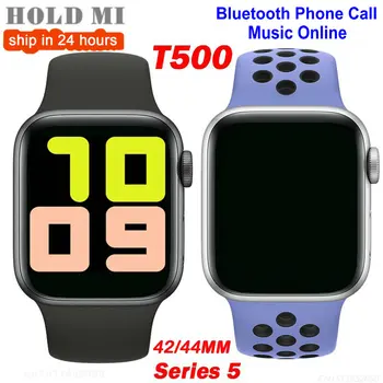 

T500 Smart Watch IP67 Waterproof Bluetooth Call Music Play 42MM Serie 5 Heart Rate PK IWO12 IWO8 T200 Smartwatch Android IOS