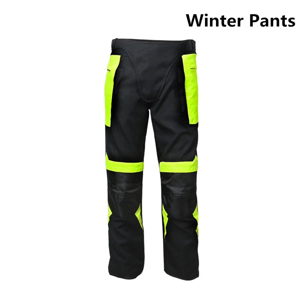 Winter Pants Мотоциклетная куртка и брюки для девочек дышащая Летняя Сетка зима теплая гоночный костюм мотоцикл для верховой езды, отражающиеся Предупреждение Костюмы JK-21 - Цвет: Winter Pants