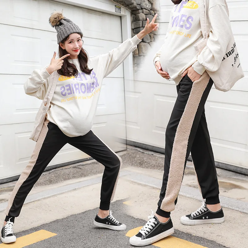 

Pregnant WOMEN'S Pants Autumn Outer Wear Trousers Spring And Autumn-Style Fashion Mom Fall And Winter Clothes Leggings Pregnant