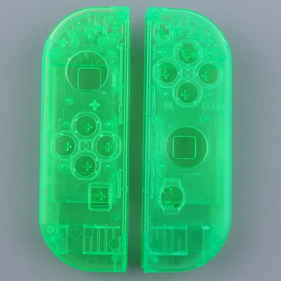 Зеленый От производителя прозрачный цветной чехол для ремонта DIY для Ns switch Joy-con LR - Цвет: Зеленый