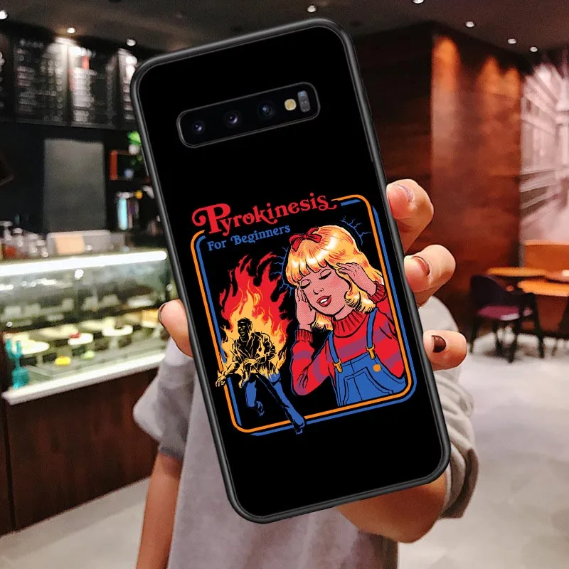 Чехол для телефона samsung Galaxy S10 Lite S10 Plus S7 S8 S9 Plus Note9 Забавный винтажный мягкий чехол на Хэллоуин с Сатаной - Цвет: TPU