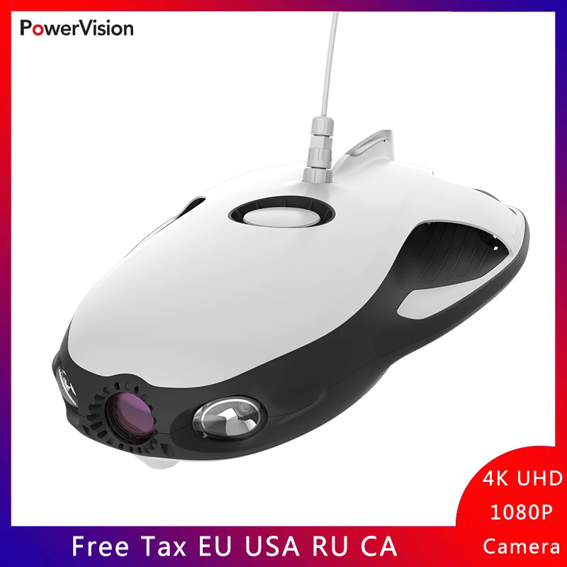 PowerVision PowerRay Explorer ROV подводный Дрон камера для морской рыбалки 1080p с дистанционным