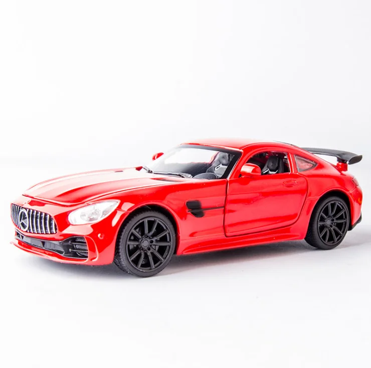 

Amg-gt simulation alloy car car model 1:32 acousto-optic return force children's toy sports car model red car