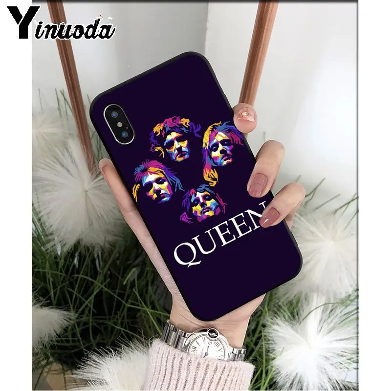 Yinuoda Фредди Меркури Queen ремешок Высокое качество чехол для iPhone X XS MAX, 6, 6 S, 7, 7 plus, 8, 8 Plus, 5 5S XR - Цвет: A2