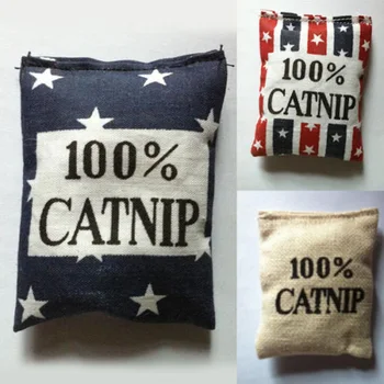 

1 PC Linen Catnip Bags Catnip Toys Different Colors Supply Cat Love It Pet Catnip Random Color