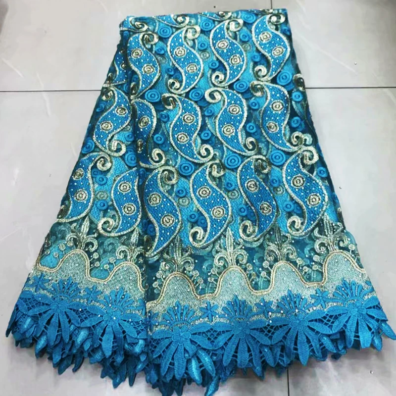 Красочная африканская кружевная ткань вышивка нигерийская кружевная ткань с бусинами. Драгоценные камни высокого качества французский Тюль кружевная ткань для женщин