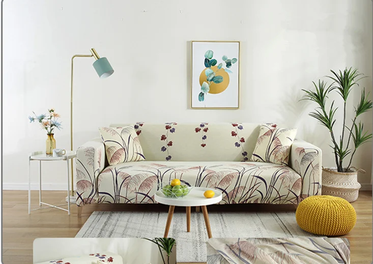 Красочные Цветочный принт Современное покрывало для дивана полиэстер эластичные диван Чехлы для кресел для стул для гостиной мебель защитная крышка - Цвет: sofa cover 08