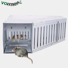 Большая автоматическая двухдверная ловушка для мыши, ловушка для мыши с высоким эффектом, металлическая ловушка для мыши, ловушка для мыши, Охотничья крыса, убийца, клетка для грызунов, бытовая
