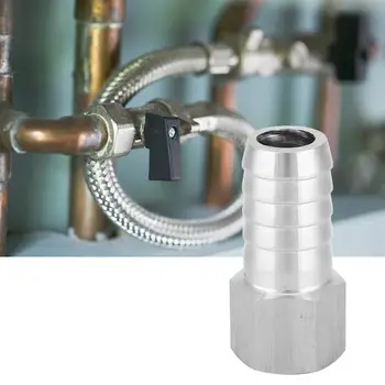 

BSPP 1/4 Barb Connector Stainless Steel Female Thread Pipe Fitting Quick Coupling Connector