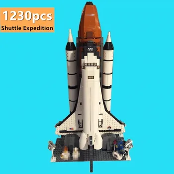 

New 1230PCS Space Ship Shuttle Expedition Fit Technic Building Blocks Bricks Children Toys 10231 Kid Gift Christmas