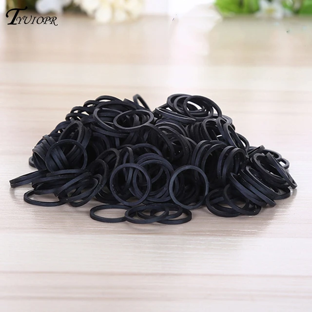 Black Rubber Bands, Small Rubber Bands Office Supplies, Soft Elastic Bands  School Home Diameter 13mm,06*0.9mm