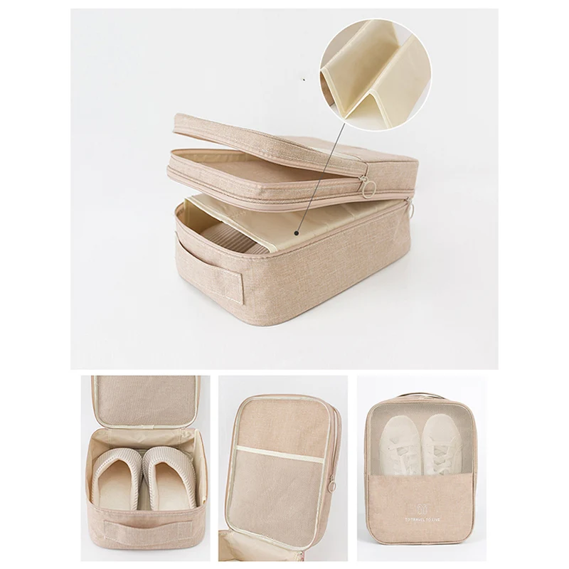 Portable Trolley Travel Shoe Bag Travel Waterproof Shoe Storage Bag Tote Pouch