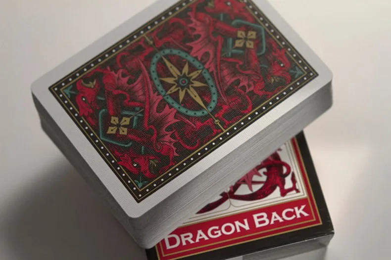 1 колода велосипед Дракон обратно Красный Стандартный покерные игровые карты волшебный карточный покер Волшебные трюки для профессионального волшебника
