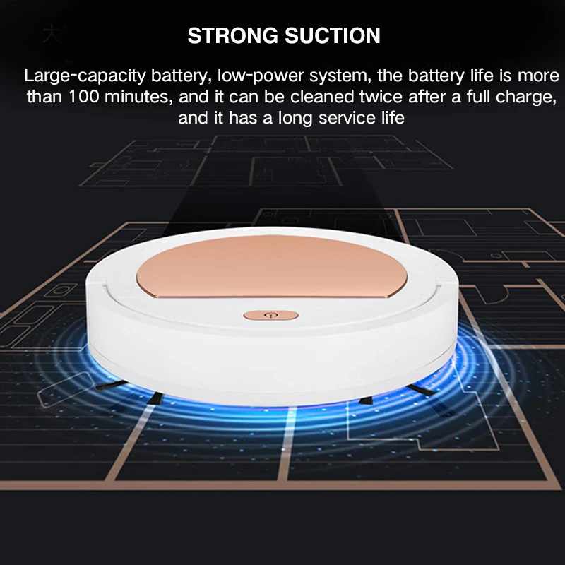 US $46.99 1800pa Robot Vacuum Cleaner Wet MoppingDry MopSuction 100 Mins Stofzuiger Robot Washing Robot Vacuum Cleaner 2021 Drop Ship