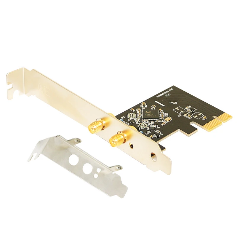 Беспроводная Pci-E Wifi карта 1300 М Ac двухдиапазонный сетевой адаптер Ethernet 2 X Антенна
