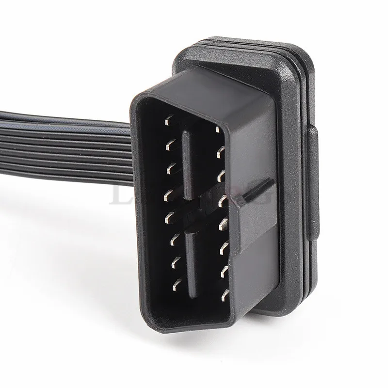 Newest ELM327 OBD2 16Pin Male to Female Extension Cable for OBD2 OBDII Car Diagnostic Adapter Connector Extension cords (5)