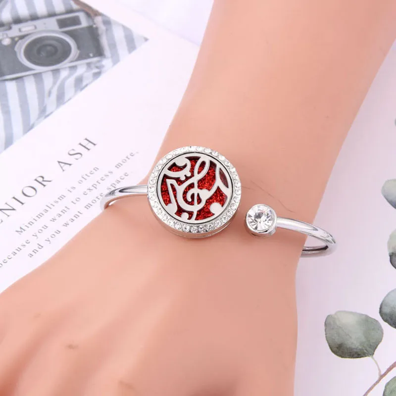 New Aromatherapy Bracelet stainless steel Aroma Diffuser Lockets perfume Essential Oil Diffuser Bracelet fashion jewelry women