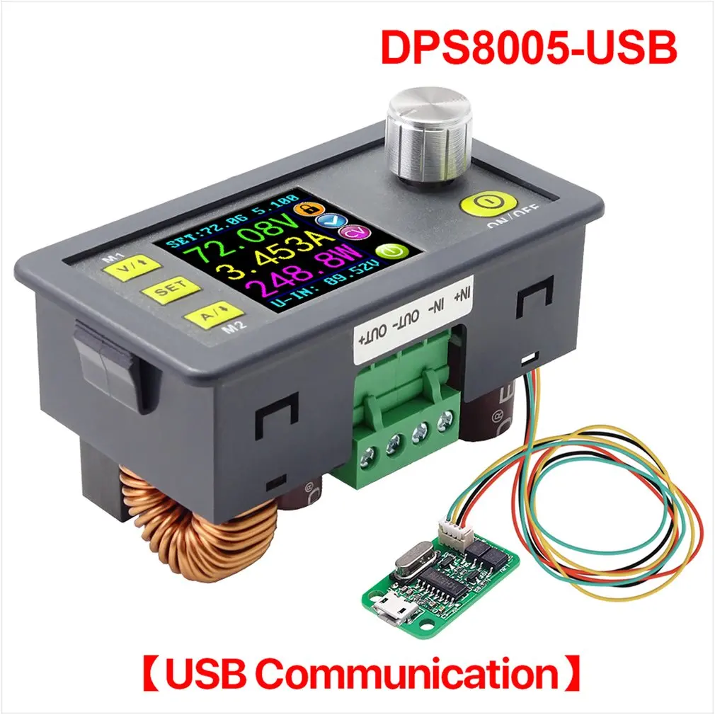 DPS8005-USB машина для испытаний на программируемую постоянную Напряжение текущий понижающий Питание модуль Вольтметр Амперметр понижающий преобразователь 80V 5A