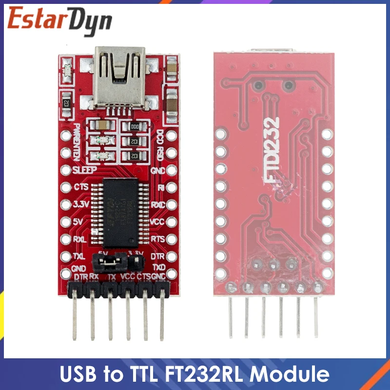 FT232RL-FT232-USB-TO-TTL-5V-3-3V-Download-Cable-To-Serial-Adapter ...
