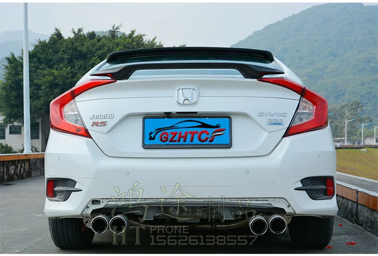 Подходит для HONDA CIVIC 10 спойлер из углеволокна