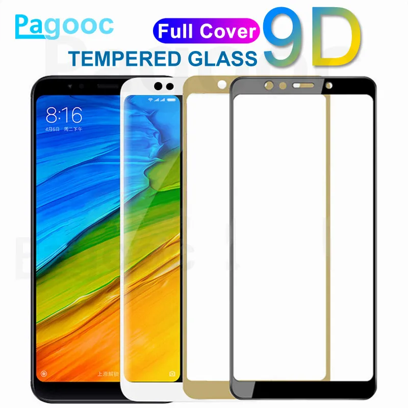 

9D Protective Glass on the For Xiaomi Redmi 4A 4X 5A 5 Plus S2 Redmi Note 4 4X 5 5A Pro Tempered Glass Screen Protector Film