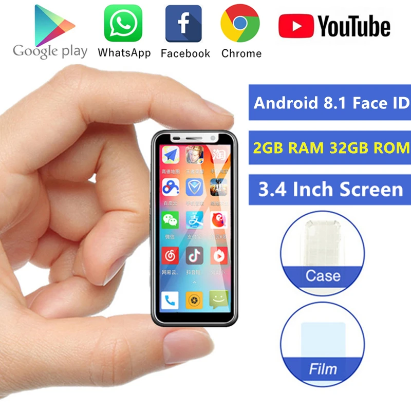 Карманный 4G LTE смартфон Melrose 2019 мини телефон 3 4 дюйма MT6739V две SIM карты Android 8 1