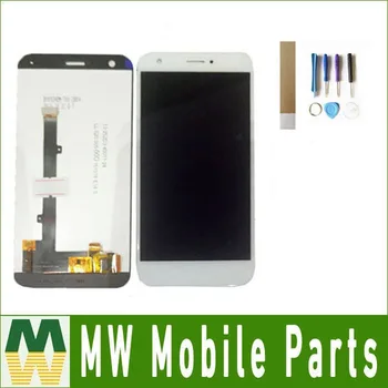 

1PC/Lot For ZTE Blade A512 LCD Display+Touch Screen Digitizer Assembly Black White Color with tools&tape