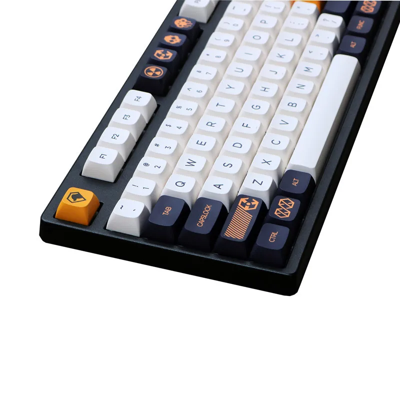 Conjunto de Guerra Virtual Tema Keycap para mx Switch Teclado Mecânico Pbt Lados Corante Subbed Keycaps Xda Perfil Tampões Chaves 1 - Imagem 3