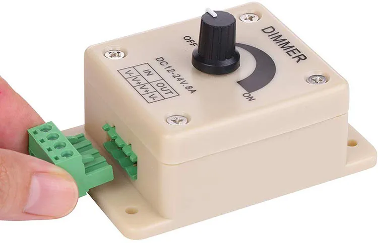 PWM контроллер переключателя постоянного тока 12 V-24 V 8A диммер ручка включения/выключения, с переключением между дальним и канал Регулируемый