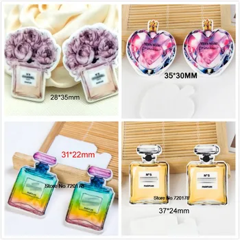 

50pcs Cartoon perfume bottle Resin Flatback Resin Planar Animal Cabochon for DIY Craft Embellishments RET1544